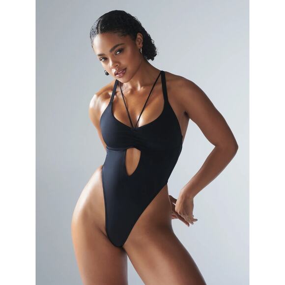 Savage x Fenty Women's Black Curve Alert Bodysuit Large - Picture 4 of 4